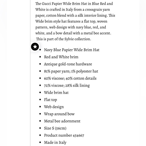 Gucci papier hat - Picture 5 of 14